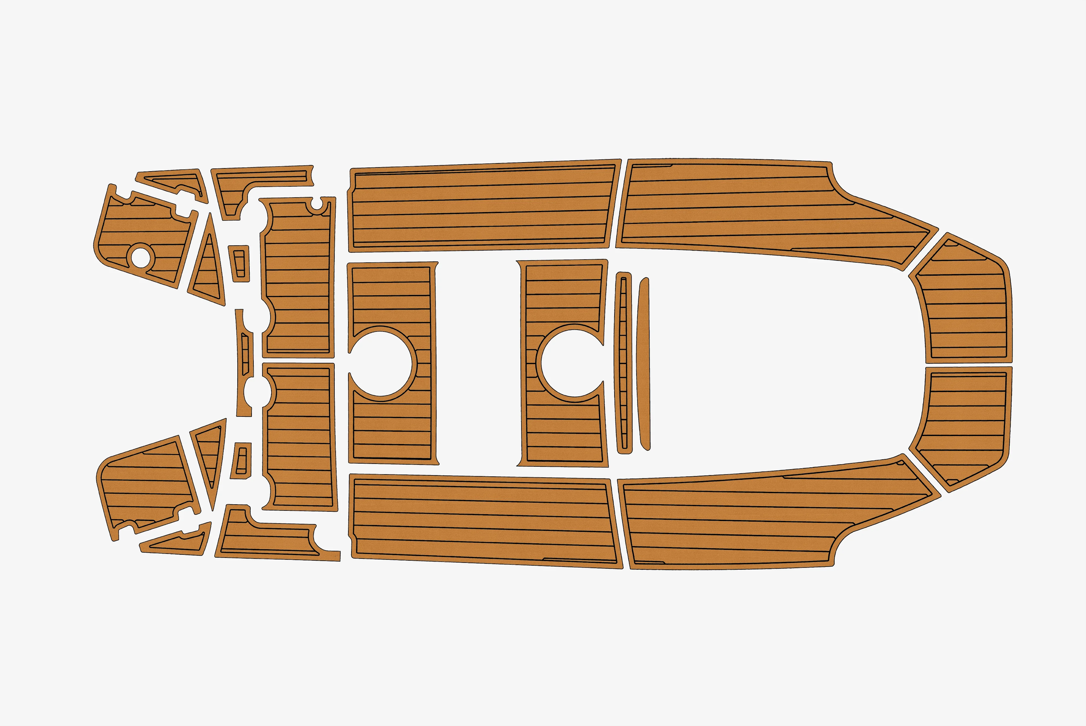 Self-Adhesive faux Teak EVA Marine Mat-2014-2020 Boston Whaler Dauntless 210 6mm (1/4") Non-Slip Boat Decking for Cockpit
Self-Adhesive faux Teak EVA Marine Mat-2014-2020 Boston Whaler Dauntless 210 6mm (1/4") Non-Slip Boat Decking for Cockpit