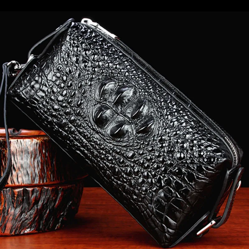 New Crocodile Pattern Handbag Fashionable Men's Genuine Leather Large Capacity Trendy Men's Wallet Pillow Bag
New Crocodile Pattern Handbag Fashionable Men's Genuine Leather Large Capacity Trendy Men's Wallet Pillow Bag