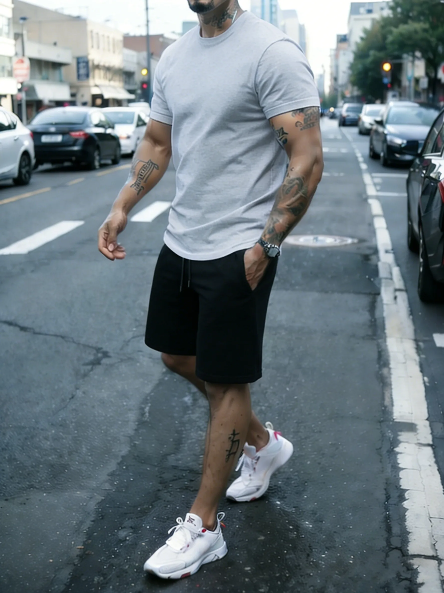 Summer Cotton All-Match T Shirt Sets Man Jogging Comfortable Sportpants Basics Breathable Tops Sports Street Running Mens Shorts
Summer Cotton All-Match T Shirt Sets Man Jogging Comfortable Sportpants Basics Breathable Tops Sports Street Running Mens Shorts