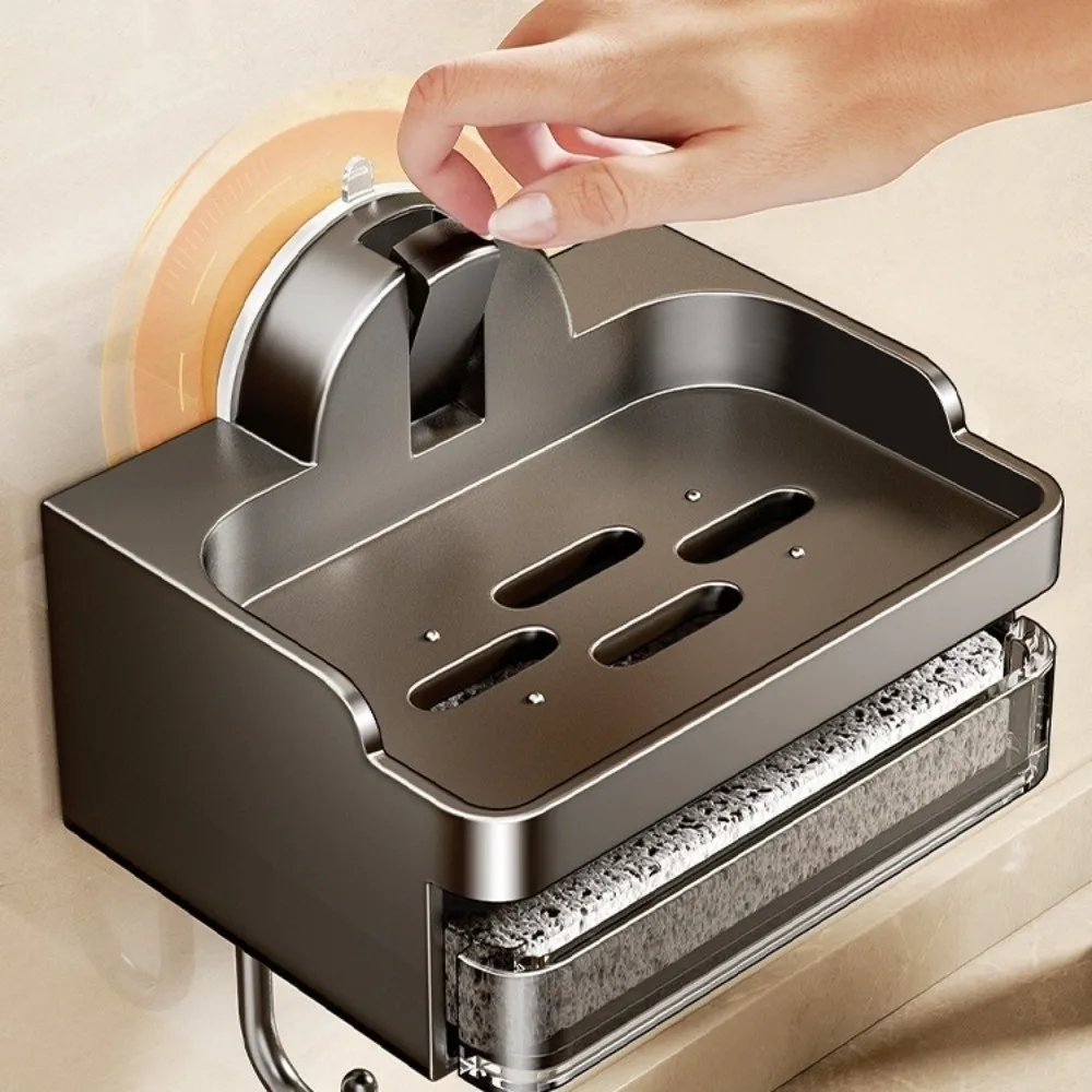 Suction Cup Wall Mounted Soap Holder Free-Punching Plastic Bathroom Soap Box Household Non Perforated Soap Sponge Dish Bathroom
Suction Cup Wall Mounted Soap Holder Free-Punching Plastic Bathroom Soap Box Household Non Perforated Soap Sponge Dish Bathroom