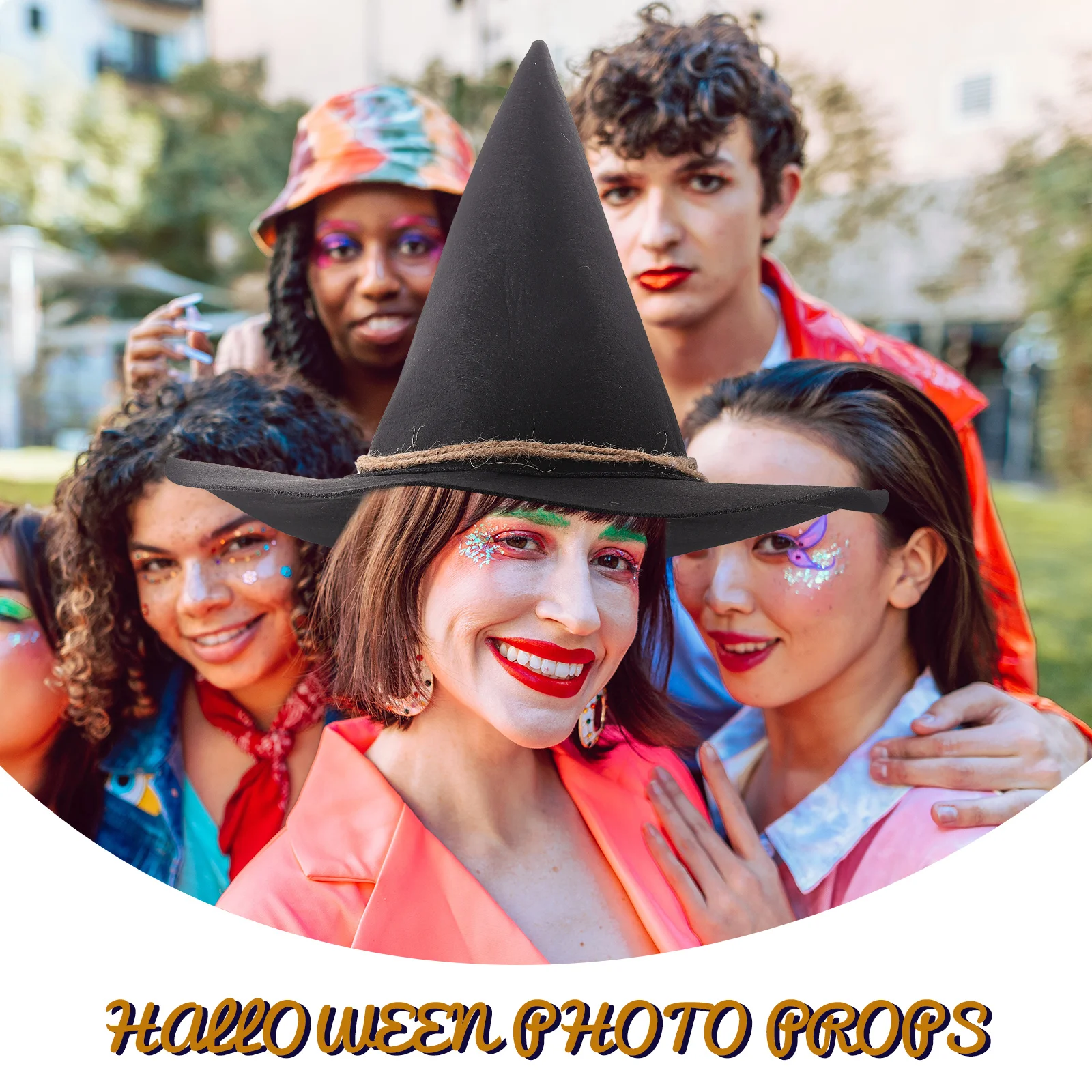 Black Witch Hat Halloween Costume Adult Woman Festival Girl Magician Photo Prop Elegant Style Comfortable Satin Long Time
Black Witch Hat Halloween Costume Adult Woman Festival Girl Magician Photo Prop Elegant Style Comfortable Satin Long Time