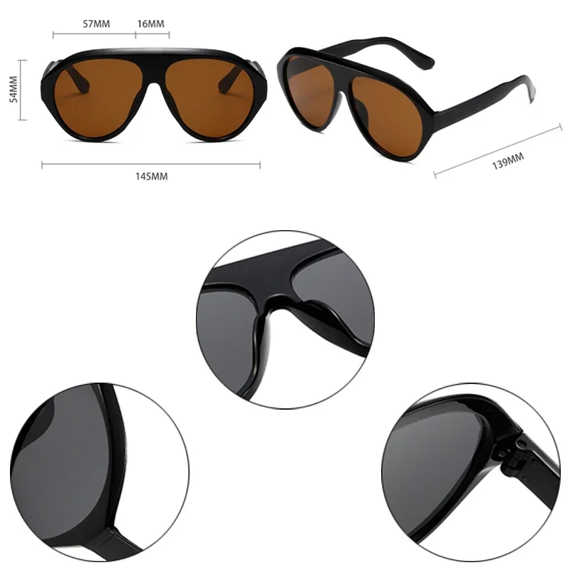 Fashion Oversized Pilot Sunglasses Women Vintage Green Orange Shades UV400 Men Outdoor Sports Driving Gradient Sun Glasses
Fashion Oversized Pilot Sunglasses Women Vintage Green Orange Shades UV400 Men Outdoor Sports Driving Gradient Sun Glasses