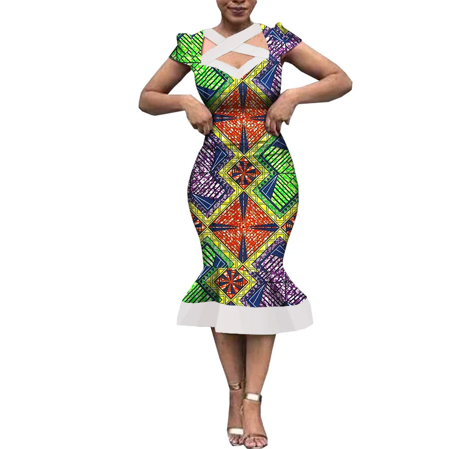 Fashion Lady Elegant Wax Print Cotton Dresses Dashiki Clothes Party Vestidos Christmas Event Gown African Women Wedding Clothing
Fashion Lady Elegant Wax Print Cotton Dresses Dashiki Clothes Party Vestidos Christmas Event Gown African Women Wedding Clothing