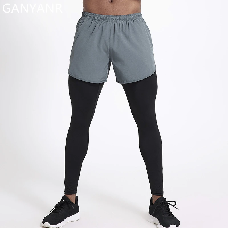 GANYANR Running Tights Compression Pants Men Sports Leggings Fitness Sportswear Crossfit Football Marathon Basketball Training
GANYANR Running Tights Compression Pants Men Sports Leggings Fitness Sportswear Crossfit Football Marathon Basketball Training