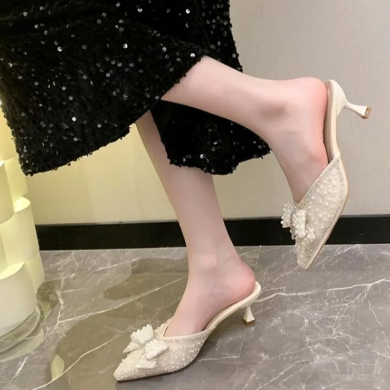 Women's Summer Mule Sandals 2026 New Thin Heels Slippers Water Diamond Lazy Man Baotou
Women's Summer Mule Sandals 2026 New Thin Heels Slippers Water Diamond Lazy Man Baotou