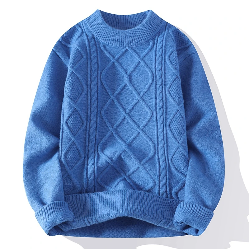 Winter Men Vintage Twist Sweater Round Neck Solid Color Male Fit Knitted Pullover Loose Harajuku Mens Retro Sweaters Multicolors
Winter Men Vintage Twist Sweater Round Neck Solid Color Male Fit Knitted Pullover Loose Harajuku Mens Retro Sweaters Multicolors