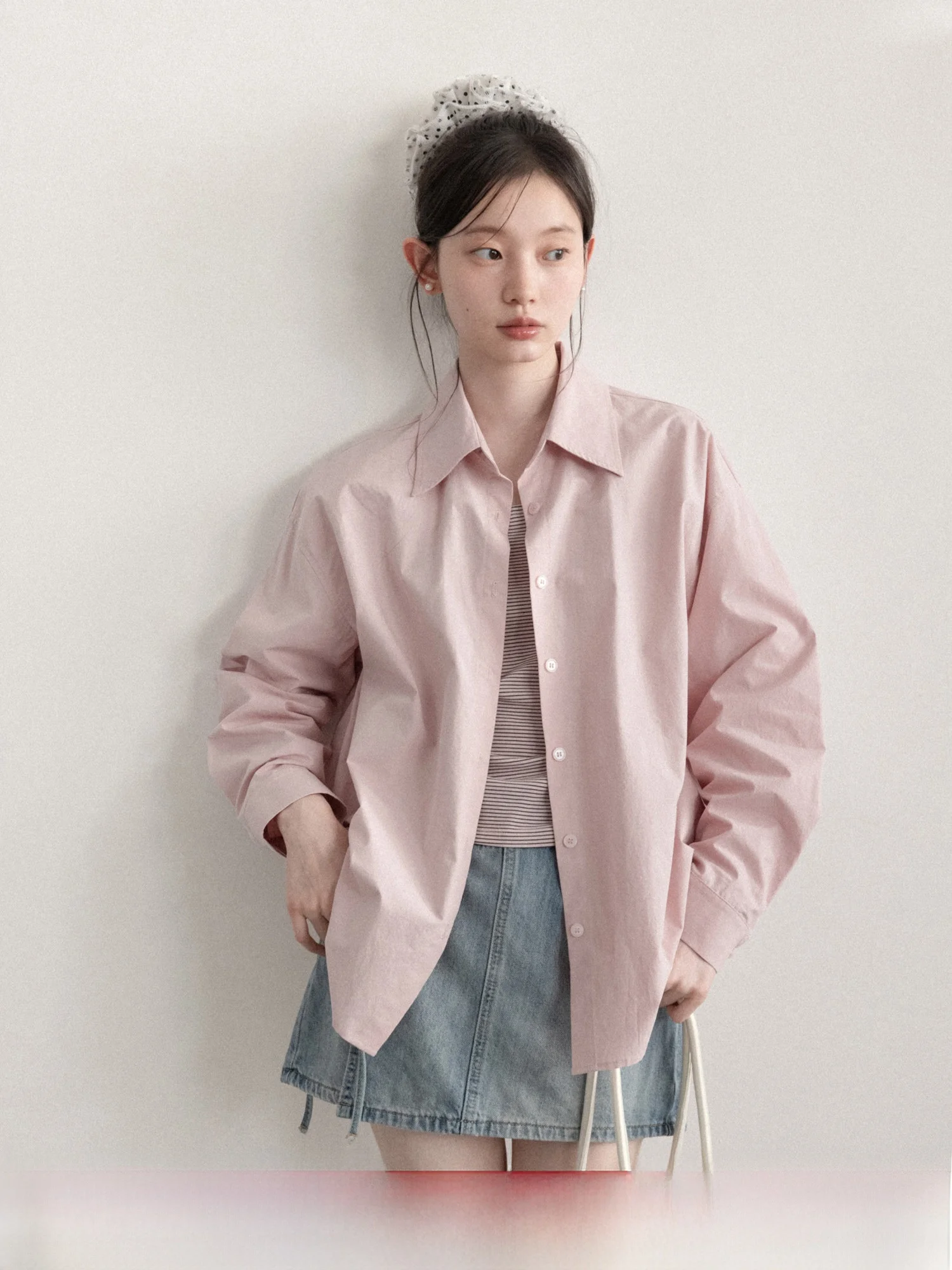 Pink Striped Long Sleeve Shirt And Vest Two-Piece Set for Women Casual Style Loose Fit Cotton Spring 2026 Fashion Trend
Pink Striped Long Sleeve Shirt And Vest Two-Piece Set for Women Casual Style Loose Fit Cotton Spring 2026 Fashion Trend