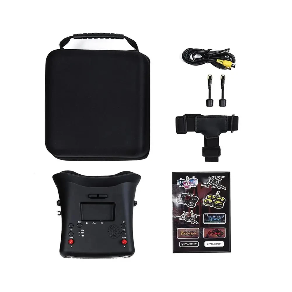 Очки iFlight 4.3 дюйма для FPV с аналоговым сигналом и функцией DVR, 40 каналов, 5.8ГГц, встроенный аккумулятор 3.7В/2000мАч для гонок на дронах и полетов
Очки iFlight 4.3 дюйма для FPV с аналоговым сигналом и функцией DVR, 40 каналов, 5.8ГГц, встроенный аккумулятор 3.7В/2000мАч для гонок на дронах и полетов