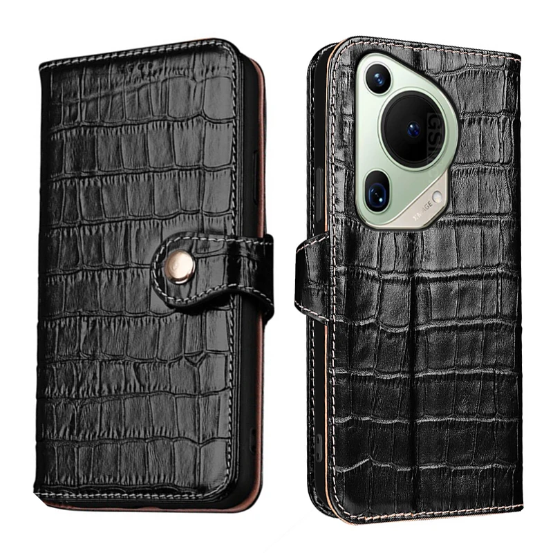 Genuine Leather Crocodile Texture card Slot Wallet Cover For Huawei Pura 70 Ultra Pro Pro+ Magnetic button Filp shockproof Case
Genuine Leather Crocodile Texture card Slot Wallet Cover For Huawei Pura 70 Ultra Pro Pro+ Magnetic button Filp shockproof Case