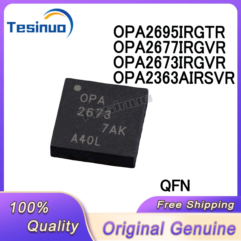 5/PCS New Original OPA2363AIRSVR OPA2673IRGVR OPA2677IRGVR OPA2695IRGTR QFN In Stock
5/PCS New Original OPA2363AIRSVR OPA2673IRGVR OPA2677IRGVR OPA2695IRGTR QFN In Stock