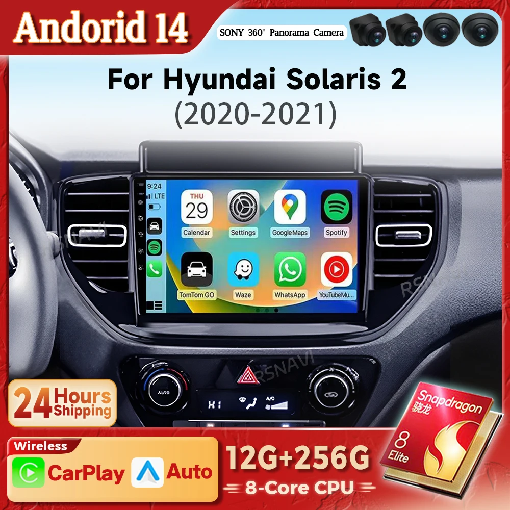 Android 14 Carplay Auto 2K Screen For Hyundai Solaris 2 II 2020 - 2021 Autoradio Snapdragon Car Radio Multimedia Video BT Player
Android 14 Carplay Auto 2K Screen For Hyundai Solaris 2 II 2020 - 2021 Autoradio Snapdragon Car Radio Multimedia Video BT Player