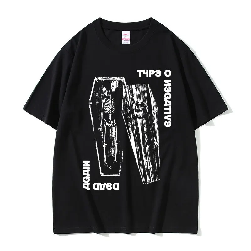 Rock Band Type O Negative Dead Again Graphic Tshirt Men Women Vintage Metal Gothic T-shirts Male Skull Casual Oversized T Shirts
Rock Band Type O Negative Dead Again Graphic Tshirt Men Women Vintage Metal Gothic T-shirts Male Skull Casual Oversized T Shirts