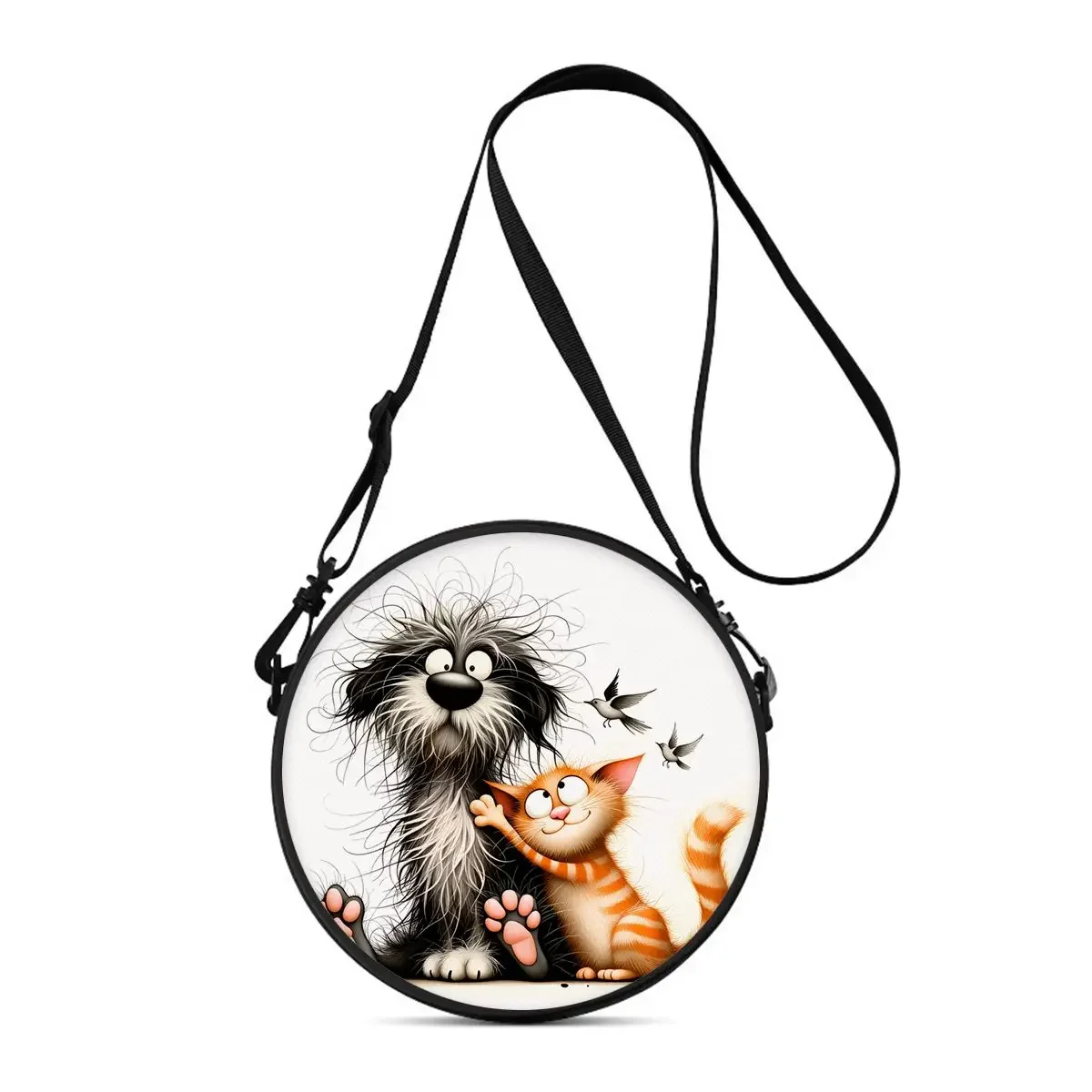 Cute Dog Print Round Shoulder Bag Casual Messenger Bag for Woman Best Gifts 2D Flat Casual Daily Crossbody Bag
Cute Dog Print Round Shoulder Bag Casual Messenger Bag for Woman Best Gifts 2D Flat Casual Daily Crossbody Bag