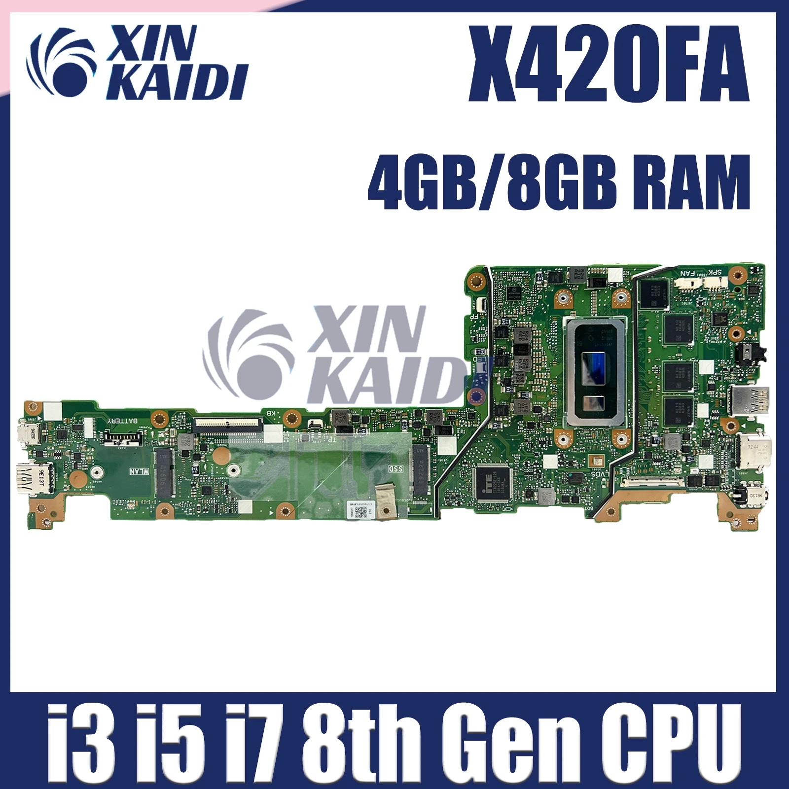 Материнская плата X420FA Материнская плата ASUS VivoBook 14 X420 X420F для ноутбука с процессором i3 i5 i7 8-го поколения, 4 ГБ/8 ГБ ОЗУ, 100% полностью протестирована
Материнская плата X420FA Материнская плата ASUS VivoBook 14 X420 X420F для ноутбука с процессором i3 i5 i7 8-го поколения, 4 ГБ/8 ГБ ОЗУ, 100% полностью протестирована