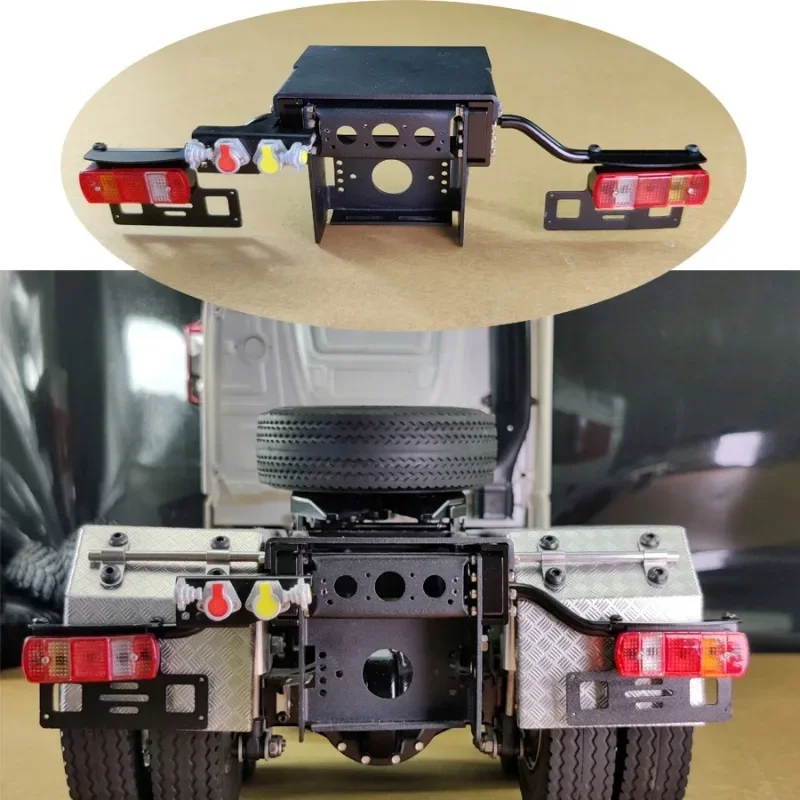 Metal Strut Type Heavy-trailing Tail Beam Light Holder Lampshade for 1/14 Tamiya RC Truck Tipper SCANIA Mercedes-Benz MAN Car
Metal Strut Type Heavy-trailing Tail Beam Light Holder Lampshade for 1/14 Tamiya RC Truck Tipper SCANIA Mercedes-Benz MAN Car