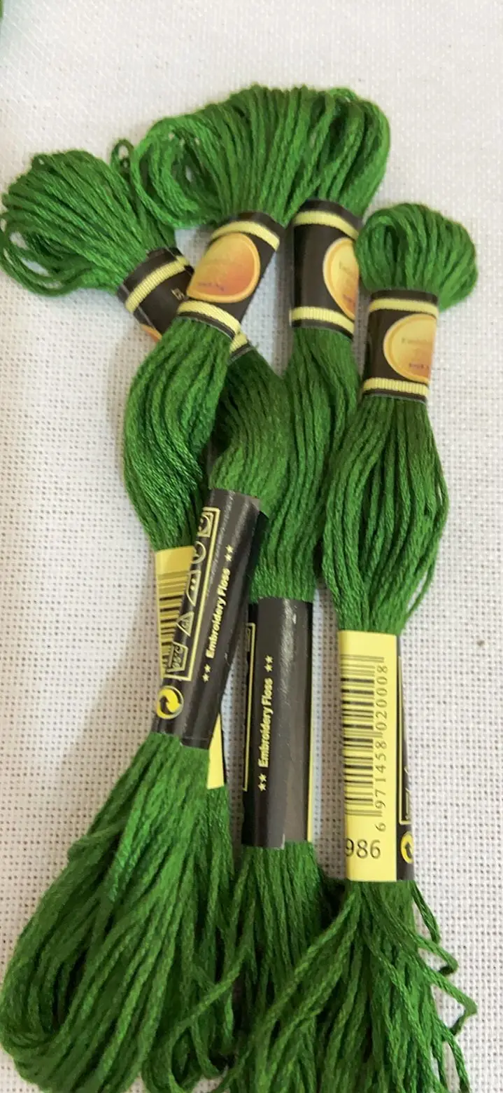 10PCS/LOL Set Cross Stitch Thread Embroidery Floss For Beginners DIY Craft Bracelet Craft8M Skein No Repeat Rainbow DMC CODE 986
10PCS/LOL Set Cross Stitch Thread Embroidery Floss For Beginners DIY Craft Bracelet Craft8M Skein No Repeat Rainbow DMC CODE 986