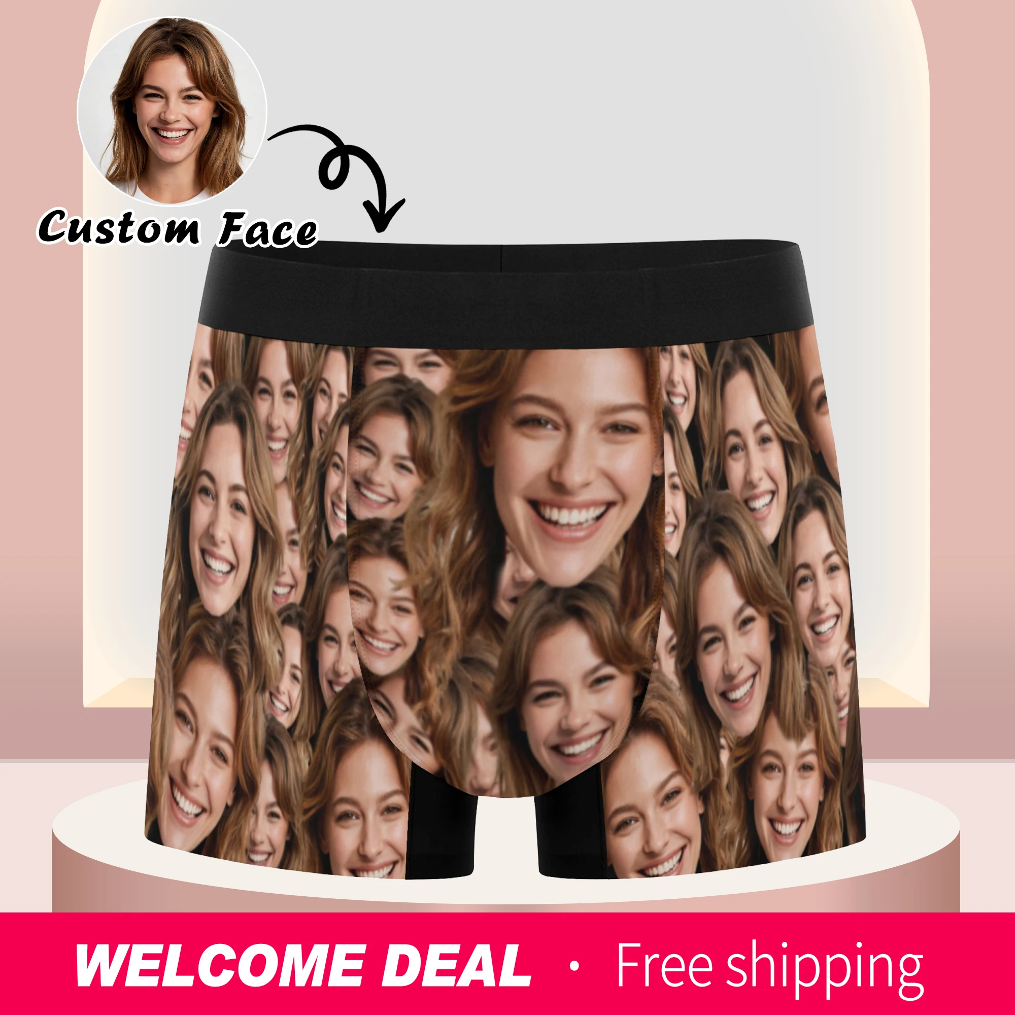 Personalized facial photo customization flat underwear customization men's Valentine's Day gift for husband gift for father
Personalized facial photo customization flat underwear customization men's Valentine's Day gift for husband gift for father