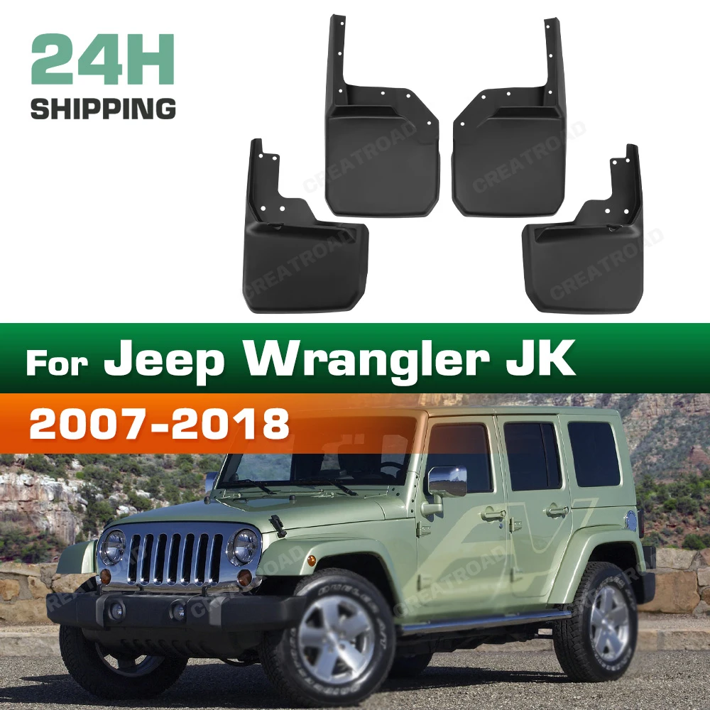For Jeep Wrangler JK 2007-2018 2012 2013 2014 2015 2016 2017 Fender Mudflaps Splash Guards Mudguards Mud Flaps car Accessories
For Jeep Wrangler JK 2007-2018 2012 2013 2014 2015 2016 2017 Fender Mudflaps Splash Guards Mudguards Mud Flaps car Accessories