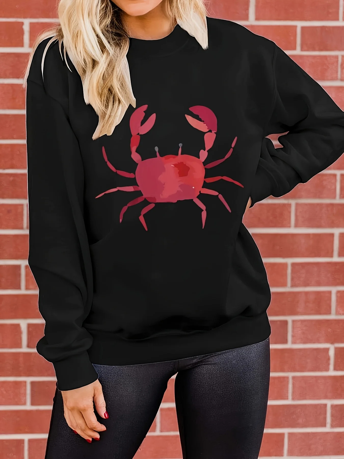 Crab Graphic Printing Autumn and Winter Pure Cotton Men's and Women's Sweatshirts Outdoor Sports Leisure Fashion Trend Clothing
Crab Graphic Printing Autumn and Winter Pure Cotton Men's and Women's Sweatshirts Outdoor Sports Leisure Fashion Trend Clothing