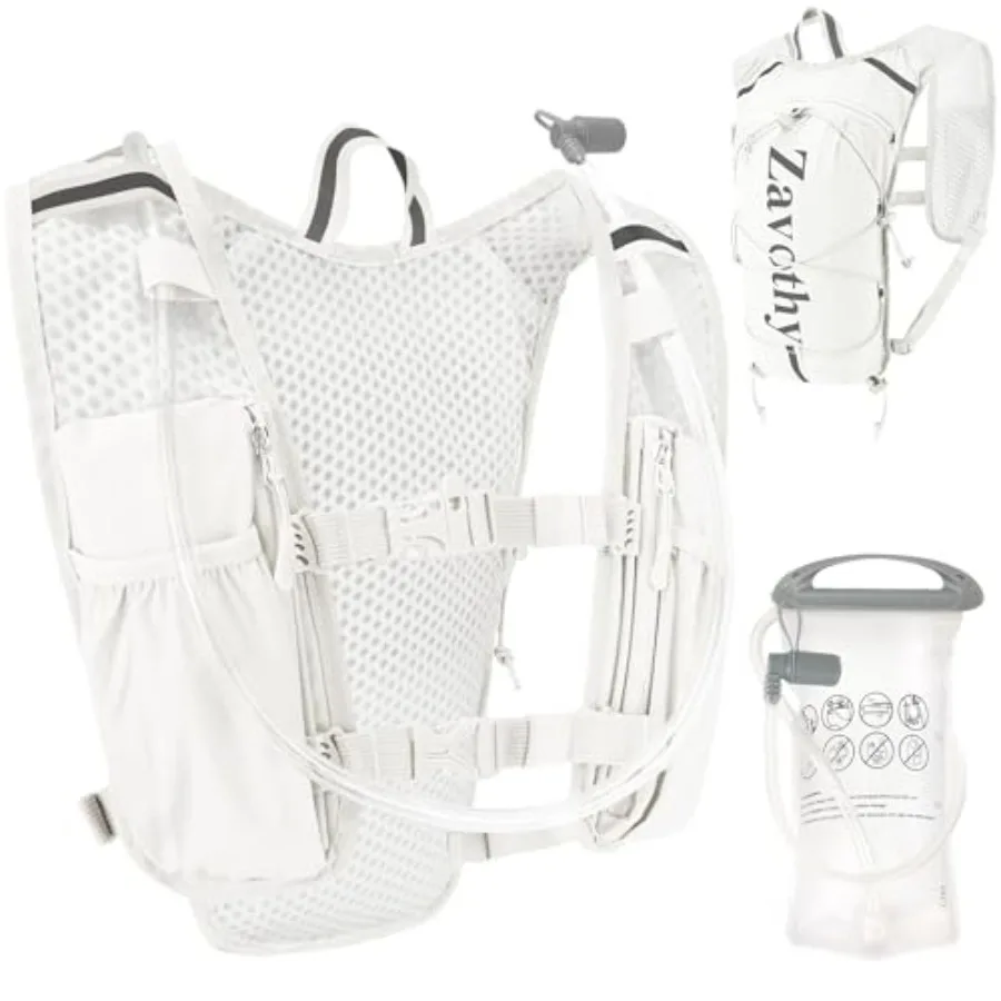 Hydration Vest with 1.5L Water Bladder, Lightweight Running Vest for Men Women with Rain Cover, Trail Running Hydration Backpac
Hydration Vest with 1.5L Water Bladder, Lightweight Running Vest for Men Women with Rain Cover, Trail Running Hydration Backpac