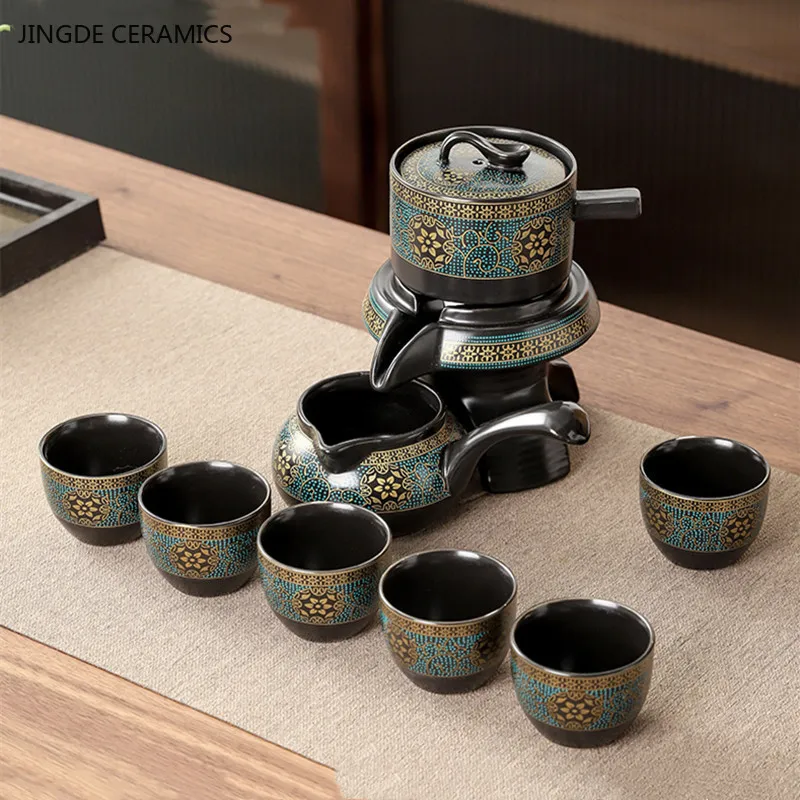 Automatic Ceramic Tea Set Household Beauty Tea Infuser Teapot and Cup Set High-end Custom Teaware Gift A Pot of Six Cups Set
Automatic Ceramic Tea Set Household Beauty Tea Infuser Teapot and Cup Set High-end Custom Teaware Gift A Pot of Six Cups Set