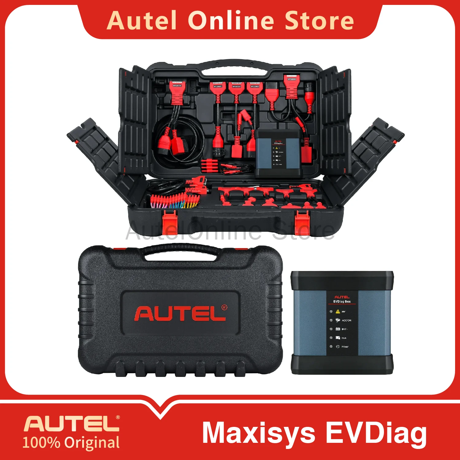 Autel Maxisys EVDiag Electric Vehicle Diagnostics Upgrade Kit Compatible with MaxiSYS Ultra/Ultra ADAS/ MS919/ MS909
Autel Maxisys EVDiag Electric Vehicle Diagnostics Upgrade Kit Compatible with MaxiSYS Ultra/Ultra ADAS/ MS919/ MS909