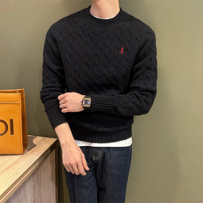 Classic round Ne Knitted Sweater with Wool Casual Embroidered Leisure Faion Ci Sle Long Sve Men's Knitwear
Classic round Ne Knitted Sweater with Wool Casual Embroidered Leisure Faion Ci Sle Long Sve Men's Knitwear