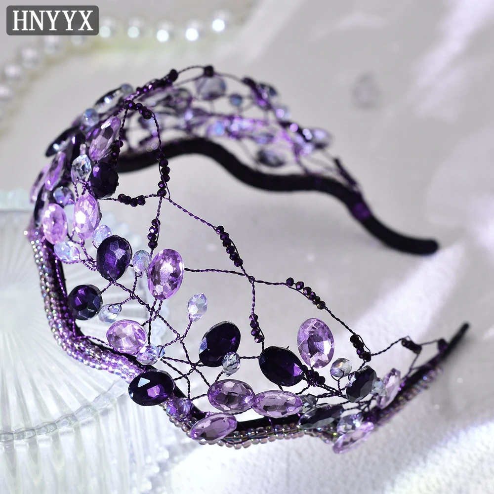 HNYYX Crystal Headband Luxury Crown Bling Rhinestone Hair Hoop Fashion Hair Piece Wedding Party Headwear Festive Headdress A82
HNYYX Crystal Headband Luxury Crown Bling Rhinestone Hair Hoop Fashion Hair Piece Wedding Party Headwear Festive Headdress A82