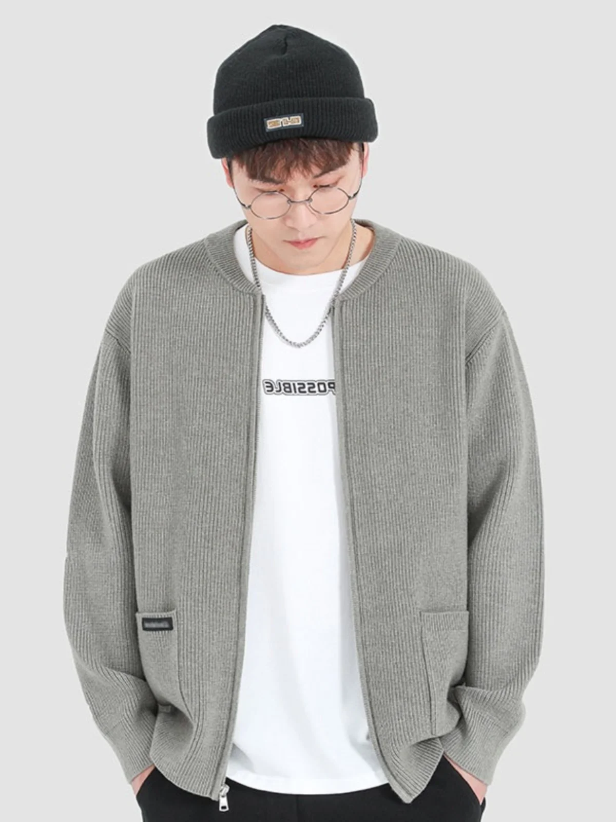 Loose Men's Knitted Sweater Coat American Sle Spring Autumn New Faion Outerwear Casual Pure Color Stand Collar Open Cardigan
Loose Men's Knitted Sweater Coat American Sle Spring Autumn New Faion Outerwear Casual Pure Color Stand Collar Open Cardigan