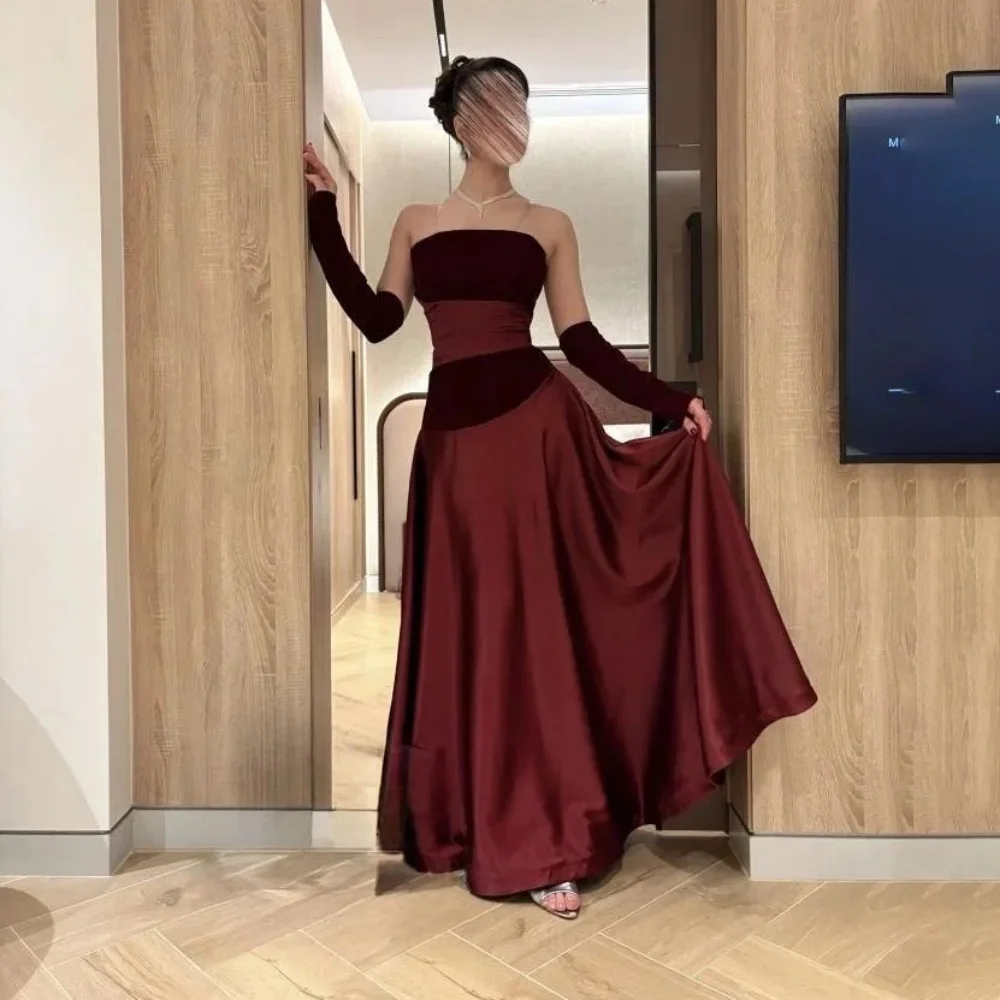 Customized Boat Neck Evening Dress Gorgeous Sleeveless Prom Dresses Ruched Formal Occasion Sexy Ruffles Party Gown Robe Soiree
Customized Boat Neck Evening Dress Gorgeous Sleeveless Prom Dresses Ruched Formal Occasion Sexy Ruffles Party Gown Robe Soiree