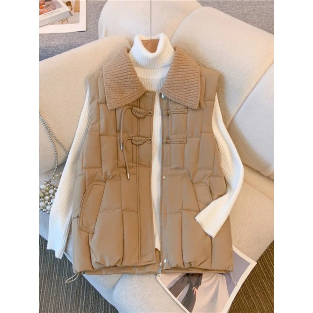 Socialite Elegant New Chinese Style Vest Slim Patchwork Turn-down Collar Sweet Coat Loose Trendy Personalized Cute Jacket
Socialite Elegant New Chinese Style Vest Slim Patchwork Turn-down Collar Sweet Coat Loose Trendy Personalized Cute Jacket