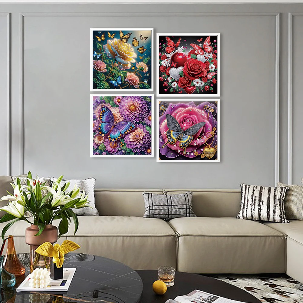 4Pcs 40x40cm Flower 5D DIY Special Shape Crystal Partial Diamond Painting Kit
4Pcs 40x40cm Flower 5D DIY Special Shape Crystal Partial Diamond Painting Kit