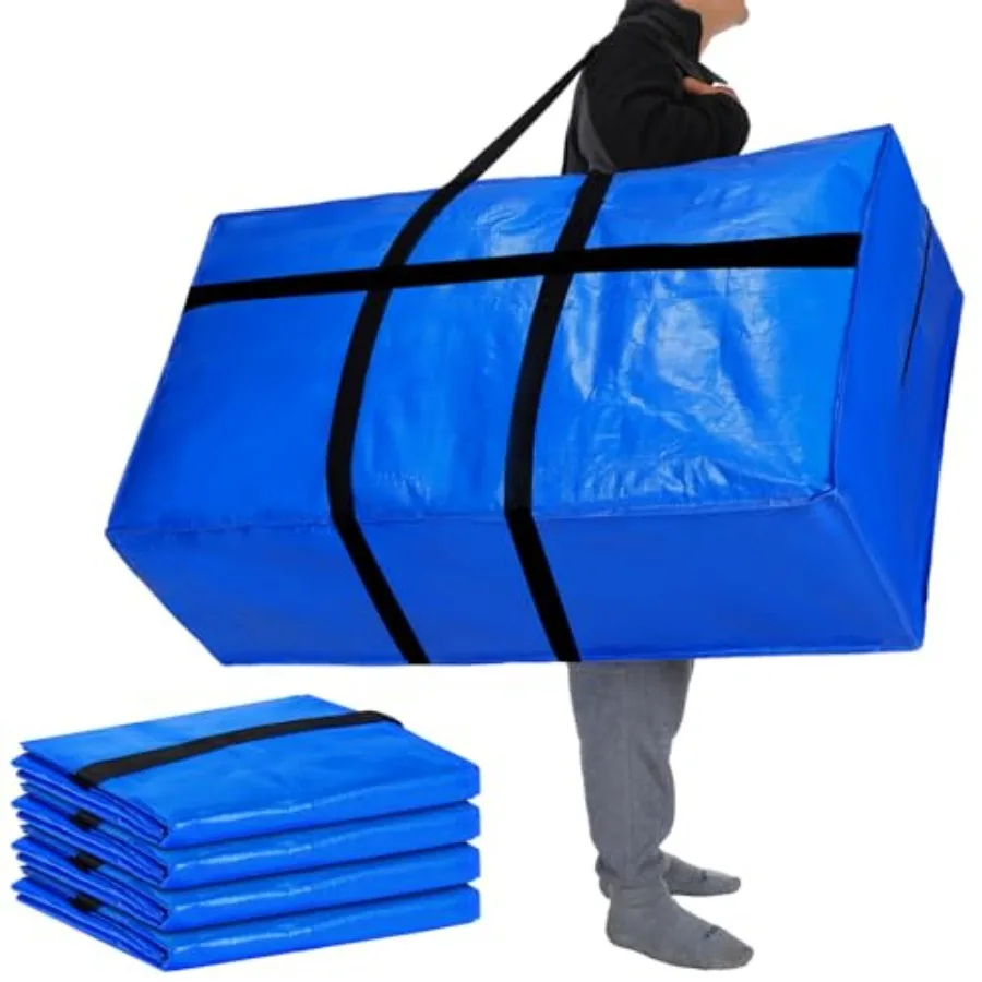 4 Pack 98 Gallon Extra Large Moving Bags XXL Heavy Duty Storage Bag with Strong Zipper Handle Jumbo Big Tote Box Foldable for C
4 Pack 98 Gallon Extra Large Moving Bags XXL Heavy Duty Storage Bag with Strong Zipper Handle Jumbo Big Tote Box Foldable for C