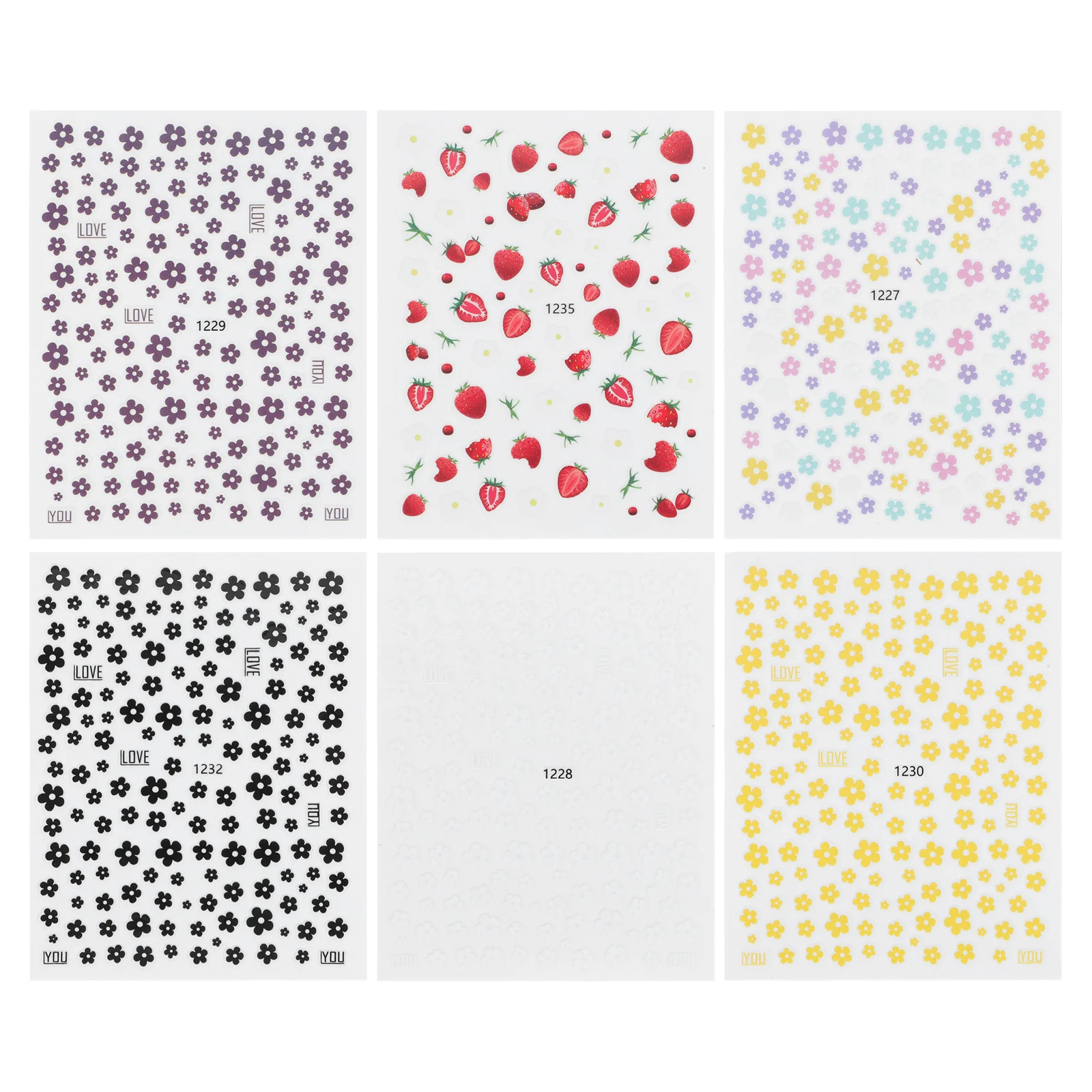 6pcs Art Stickers Small Flower Decals Diy Flower Nail Stickers For Women Girls Decorative Nail Art Decoration Manicure
6pcs Art Stickers Small Flower Decals Diy Flower Nail Stickers For Women Girls Decorative Nail Art Decoration Manicure