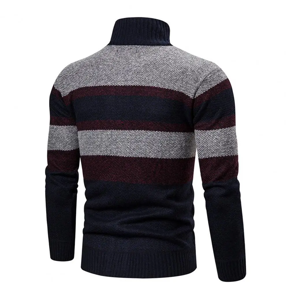 Men Knit Coat Fall Men Coat Fashionable Men's Striped Knitted Coat Warm Slim Fit Sweater with Stand Collar Zip for Outdoor
Men Knit Coat Fall Men Coat Fashionable Men's Striped Knitted Coat Warm Slim Fit Sweater with Stand Collar Zip for Outdoor