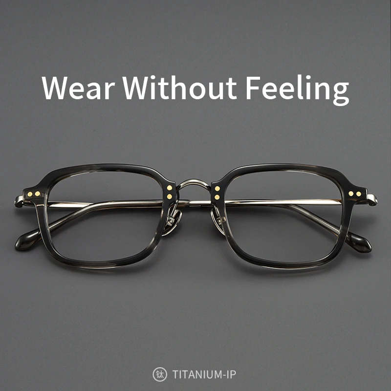 Xbora Women's High Quality Trendy Retro Eyeglass Frame Wide-Brim Design Pure Titanium Optical Prescription Glasses Men BT55001
Xbora Women's High Quality Trendy Retro Eyeglass Frame Wide-Brim Design Pure Titanium Optical Prescription Glasses Men BT55001
