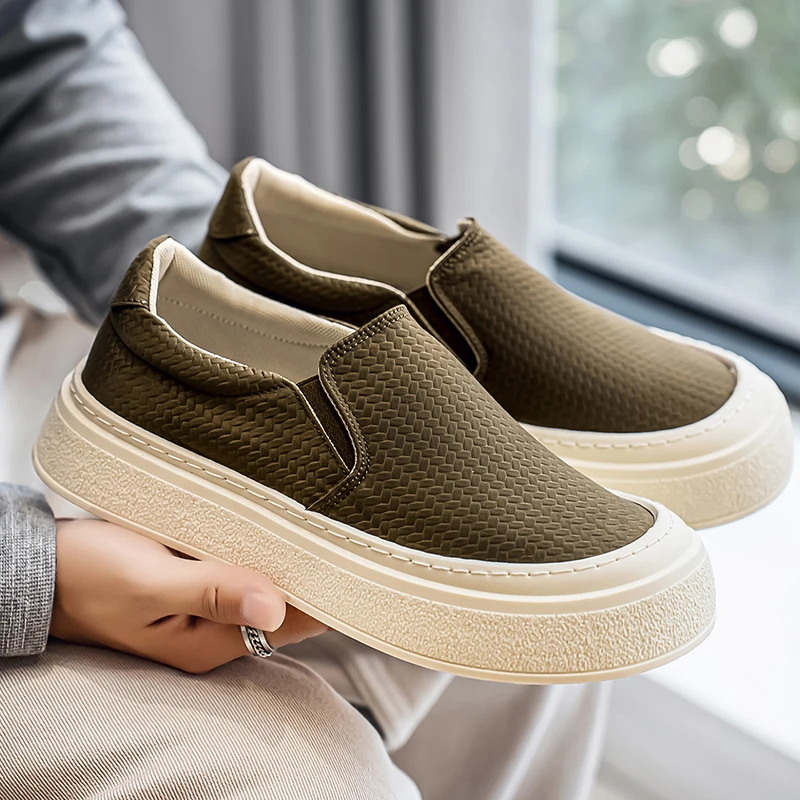 Fashion Platform Men Loafers Comfortable Mens Casual Shoes Lightweight Slip on Walking Sneakers Breathable Flats Driving Shoes
Fashion Platform Men Loafers Comfortable Mens Casual Shoes Lightweight Slip on Walking Sneakers Breathable Flats Driving Shoes