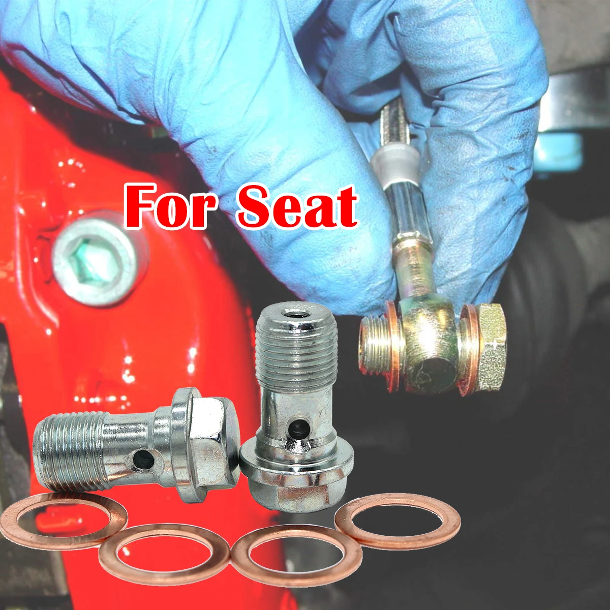 Front Rear Left Right Caliper Hose Lines Banjo Fittings Bolts Copper Sealing Crush Washers For Seat Ibiza 1.9 TDi Cupra R 6J 6P
Front Rear Left Right Caliper Hose Lines Banjo Fittings Bolts Copper Sealing Crush Washers For Seat Ibiza 1.9 TDi Cupra R 6J 6P
