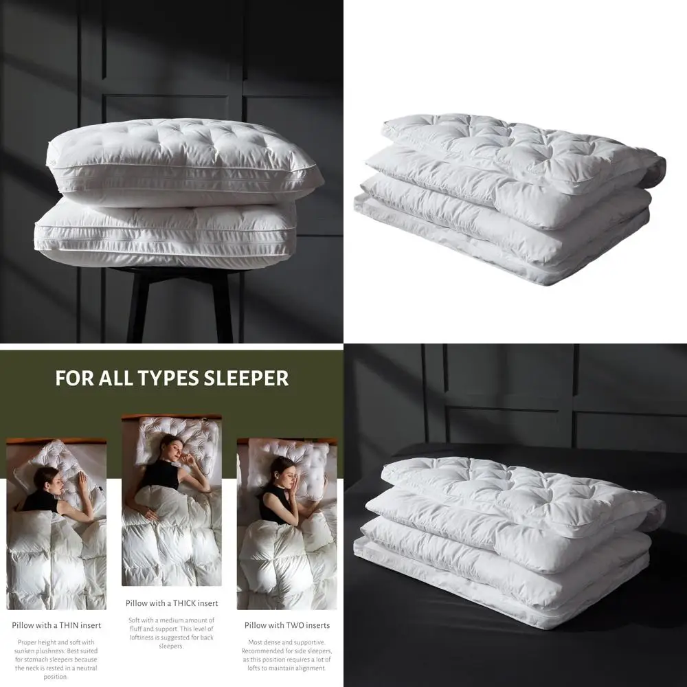 Подушка из гусиного пуха с регулируемым слоем размера Queen и хлопковым чехлом, 20x28 дюймов
Подушка из гусиного пуха с регулируемым слоем размера Queen и хлопковым чехлом, 20x28 дюймов