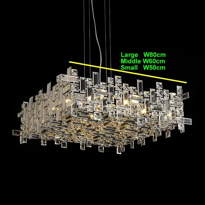 Italian Modern Fashion LED Ceiling Square Rectangle Crystal Chandelier Chrome Golden Steel Frame Luxury Pendant Lamp Home Bulb
Italian Modern Fashion LED Ceiling Square Rectangle Crystal Chandelier Chrome Golden Steel Frame Luxury Pendant Lamp Home Bulb