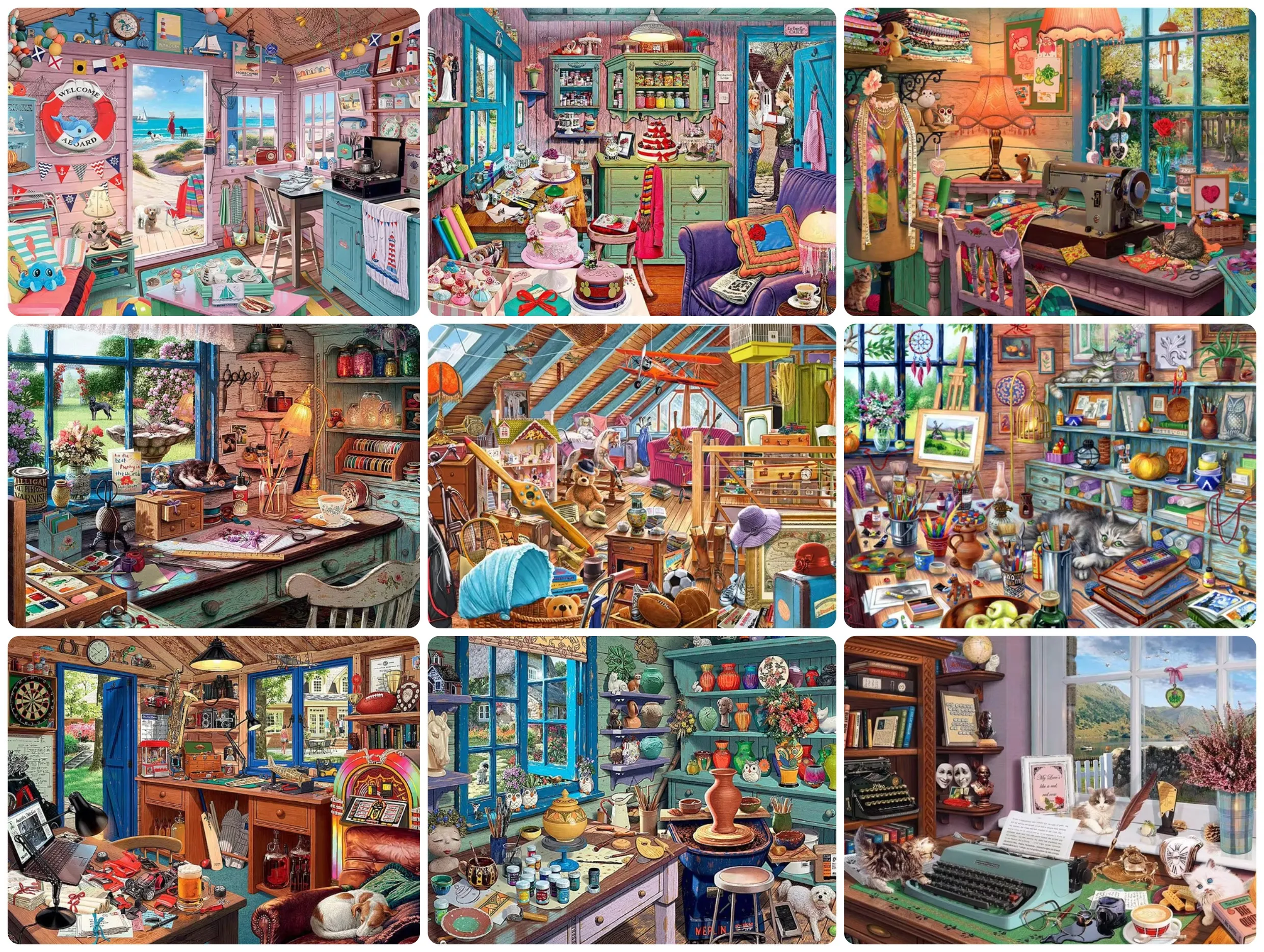 Puzzles for Adults Scenery House Furniture , Jigsaw Puzzles Educational Games Colorful Puzzles Gifts Home Decor
Puzzles for Adults Scenery House Furniture , Jigsaw Puzzles Educational Games Colorful Puzzles Gifts Home Decor