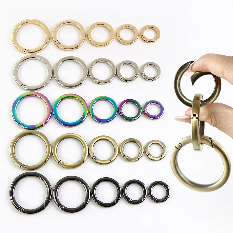 10/20Pcs 16-38mm Metal Spring O Ring Buckle Keychain Connector Bag Strap Snap Hook Clasp Handbag Trigger Hardware DIY Accessory
10/20Pcs 16-38mm Metal Spring O Ring Buckle Keychain Connector Bag Strap Snap Hook Clasp Handbag Trigger Hardware DIY Accessory