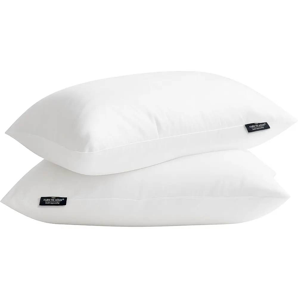 King Size Organic Cotton Pillow Set, 2-Pack, Down Alternative, Hypoallergenic, Machine Washable, 20x36, White
King Size Organic Cotton Pillow Set, 2-Pack, Down Alternative, Hypoallergenic, Machine Washable, 20x36, White