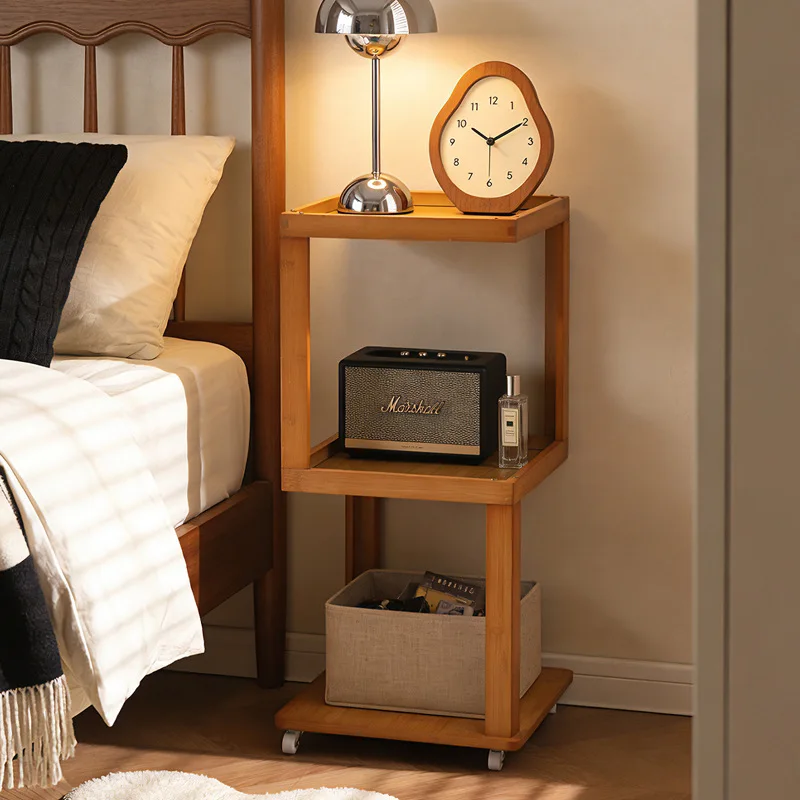 Movable coffee table living room bedside table household solid wood side cabinet medieval trolley sofa side few bedside shelves
Movable coffee table living room bedside table household solid wood side cabinet medieval trolley sofa side few bedside shelves