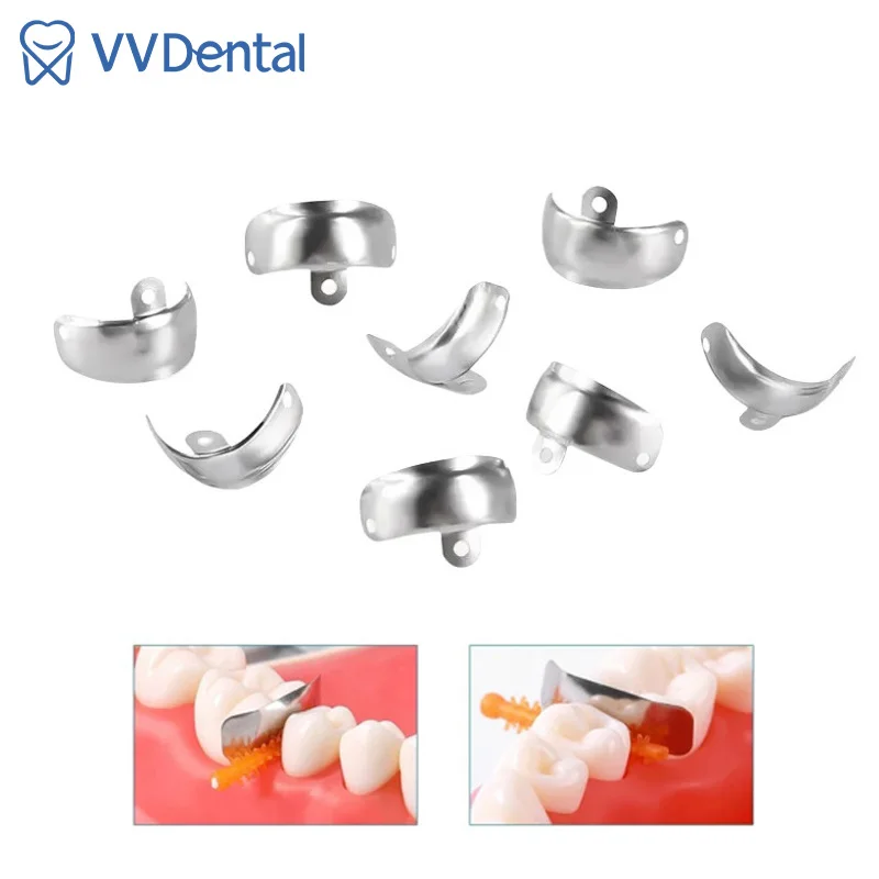 50PCS Dental Matrix Bands Sectional Contoured Metal Matrices For Teeth Replacement Dentistry Material
50PCS Dental Matrix Bands Sectional Contoured Metal Matrices For Teeth Replacement Dentistry Material