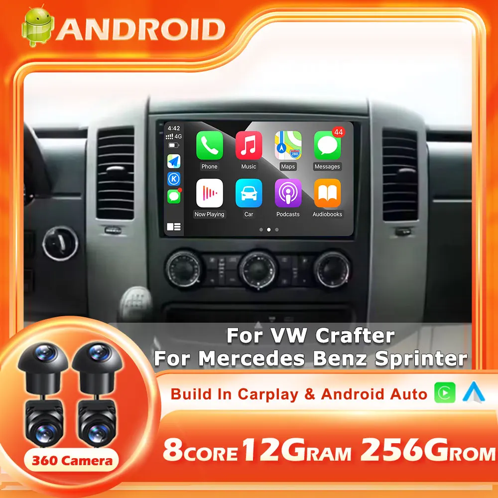 10" For VW Crafter For Mercedes Benz Sprinter Android 14 Car Radio Multimedia Video Player GPS stereo CarPlay+auto WIFI+4G DSP
10" For VW Crafter For Mercedes Benz Sprinter Android 14 Car Radio Multimedia Video Player GPS stereo CarPlay+auto WIFI+4G DSP