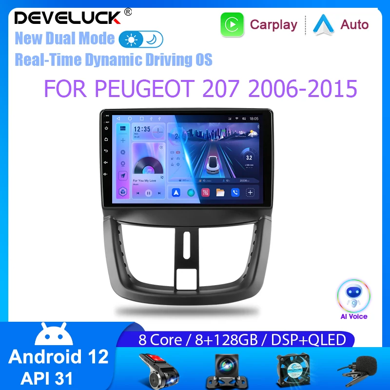 Автомагнитола на Android 12 для Peugeot 207 CC 2006-2015 Carplay, автомобильная мультимедийная навигация, видеоплеер, 2 Din, GPS, стерео, DVD, динамики
Автомагнитола на Android 12 для Peugeot 207 CC 2006-2015 Carplay, автомобильная мультимедийная навигация, видеоплеер, 2 Din, GPS, стерео, DVD, динамики