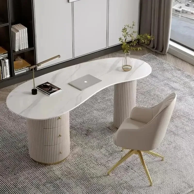 Light lux-ury rock slab irregular office computer desk designer desk, bea-uty salon, medical consultation reception
Light lux-ury rock slab irregular office computer desk designer desk, bea-uty salon, medical consultation reception