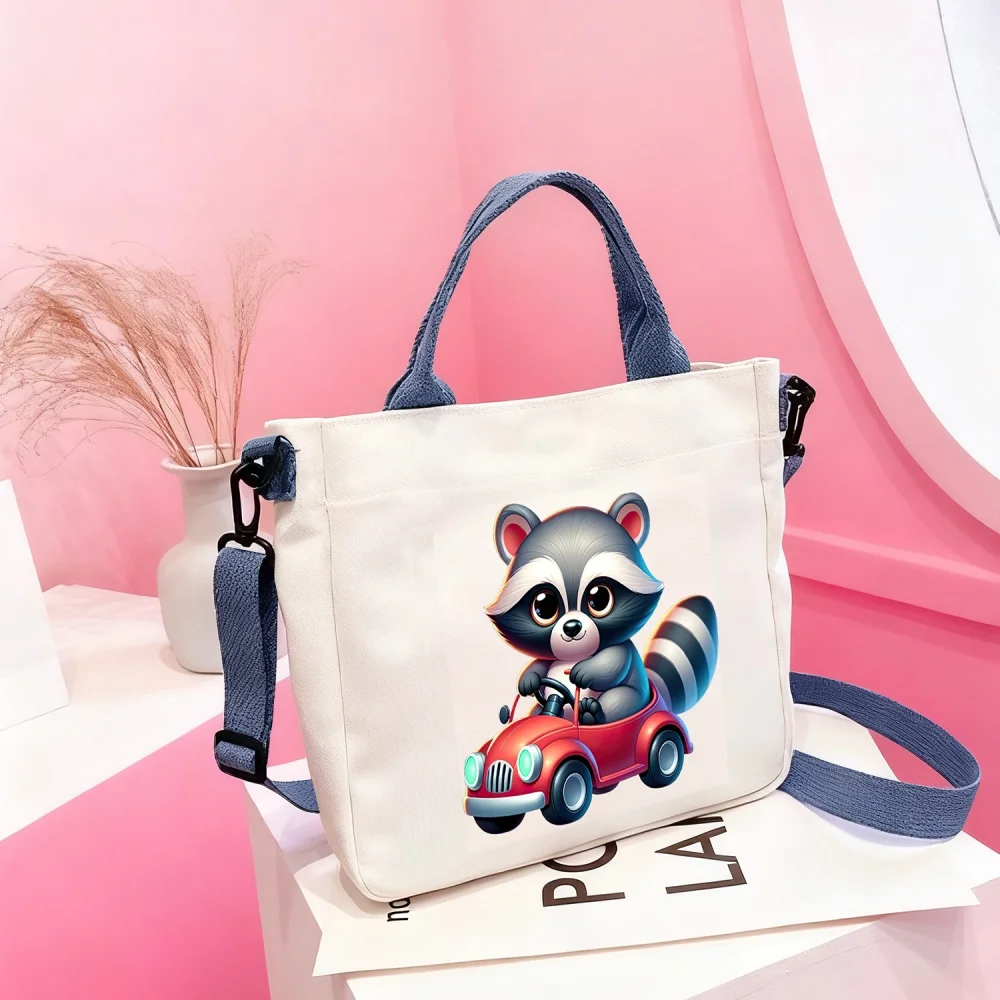 Cute Raccoon-Patterned Handbags and Crossbody Bags — Ideal as Travel Cosmetic Pouches
Cute Raccoon-Patterned Handbags and Crossbody Bags — Ideal as Travel Cosmetic Pouches