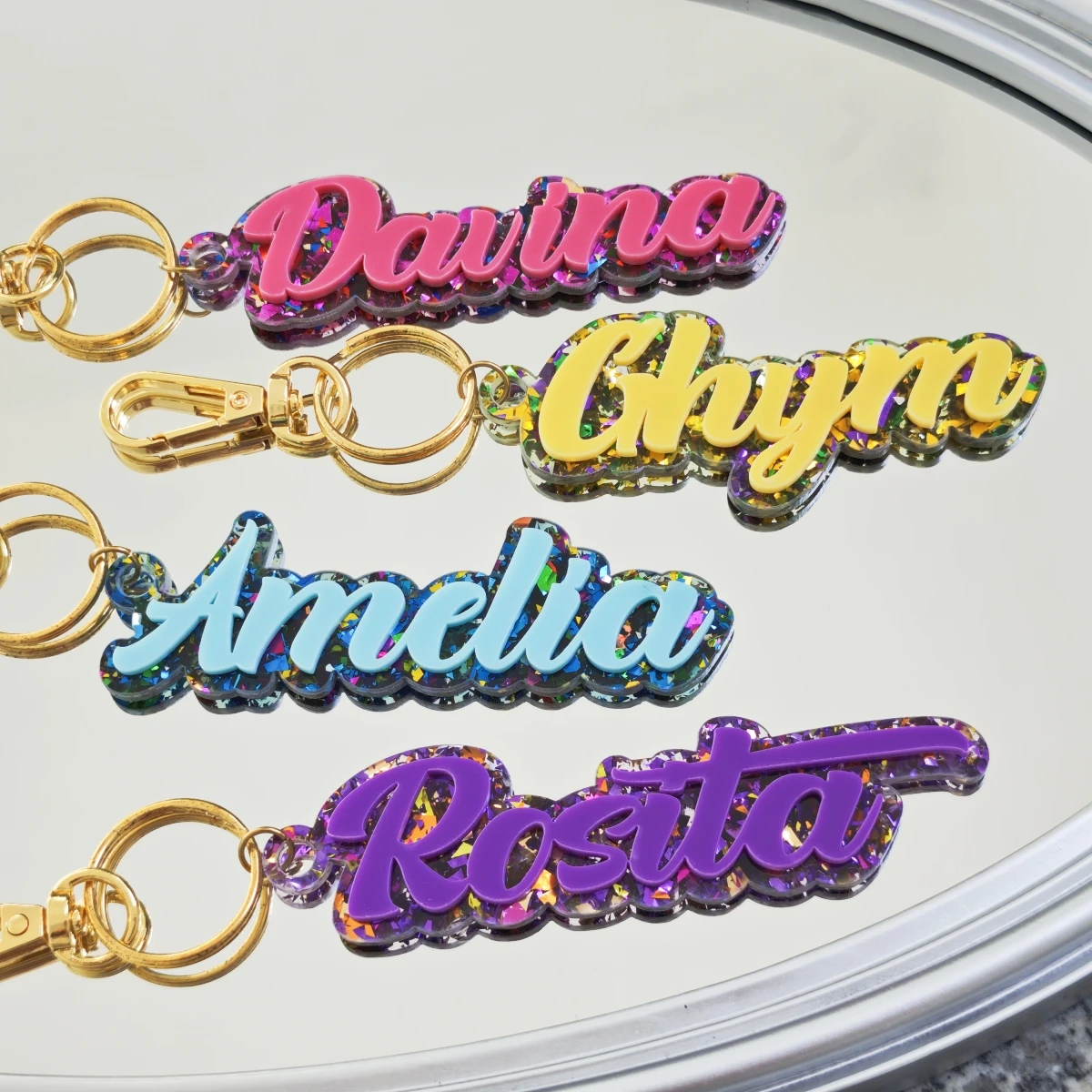 Customized Acrylic Keychain Stainless Steel Keychain Accessories Custom Text Acrylic Keychain Anniversary Gift For Family
Customized Acrylic Keychain Stainless Steel Keychain Accessories Custom Text Acrylic Keychain Anniversary Gift For Family